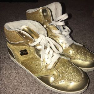 Gold Pastry Shoes